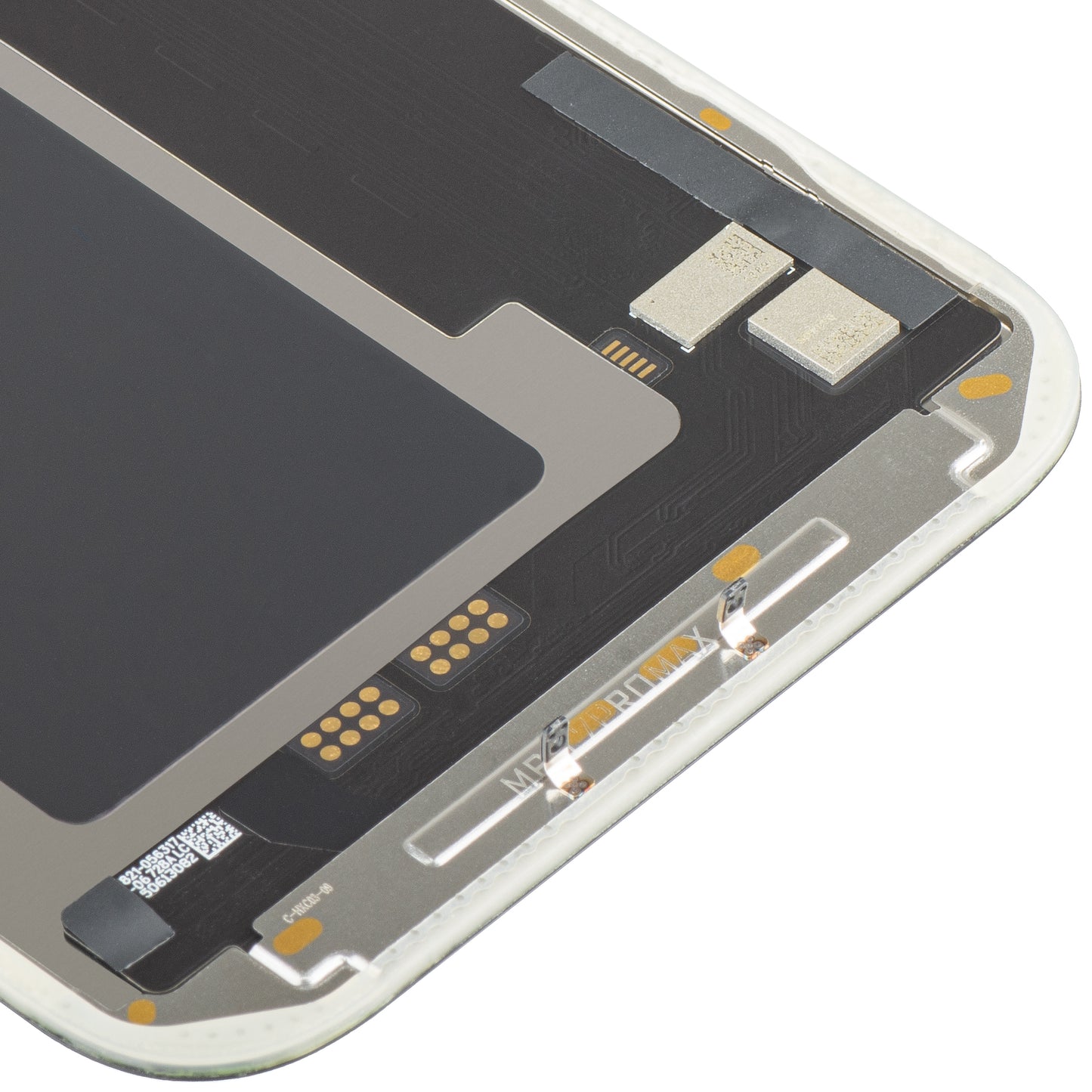 MP Touchscreen-Display kompatibel mit Apple iPhone 17 Pro Max, mit Rahmen, Soft OLED FHD IC Movable Version, Schwarz