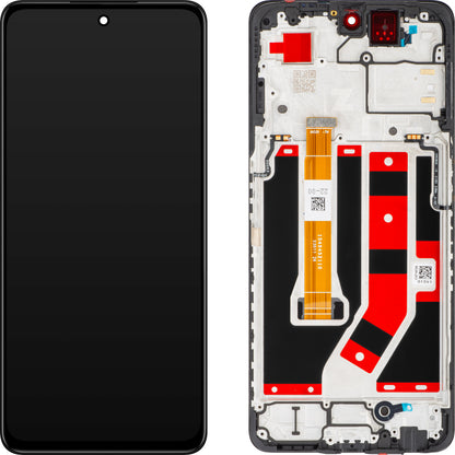 Display mit Touchscreen Oppo A98, mit Rahmen, Schwarz, Service Pack 621029000029