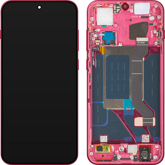 Display mit Touchscreen Oppo Find X9, mit Rahmen, Magenta (Velvet Red), Service Pack 621029000718