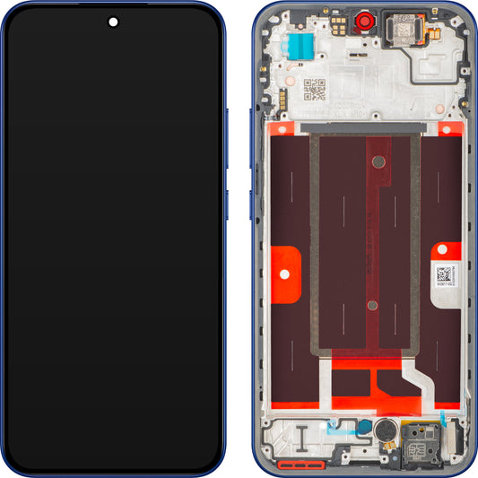 Display mit Touchscreen Oppo A6 Pro 5G, mit Rahmen, Blau (Stellar Blue), Service Pack 621029000656