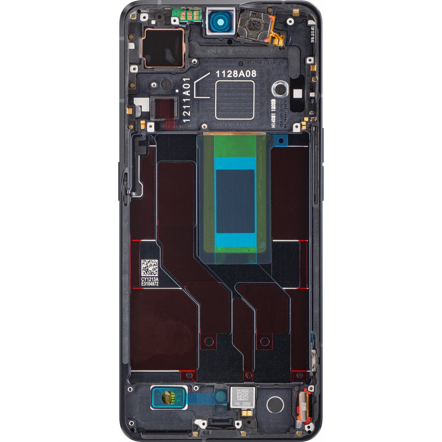 Display with Touchscreen Oppo Reno8 Pro+ / Reno8 Pro, with Frame, Black, Service Pack 4130263