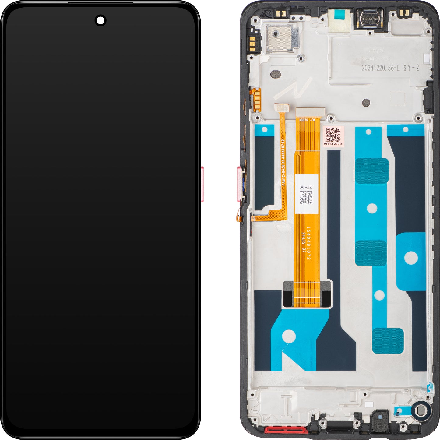 Realme C75 Display with Touchscreen, with Frame, Red, Service Pack 621029000457