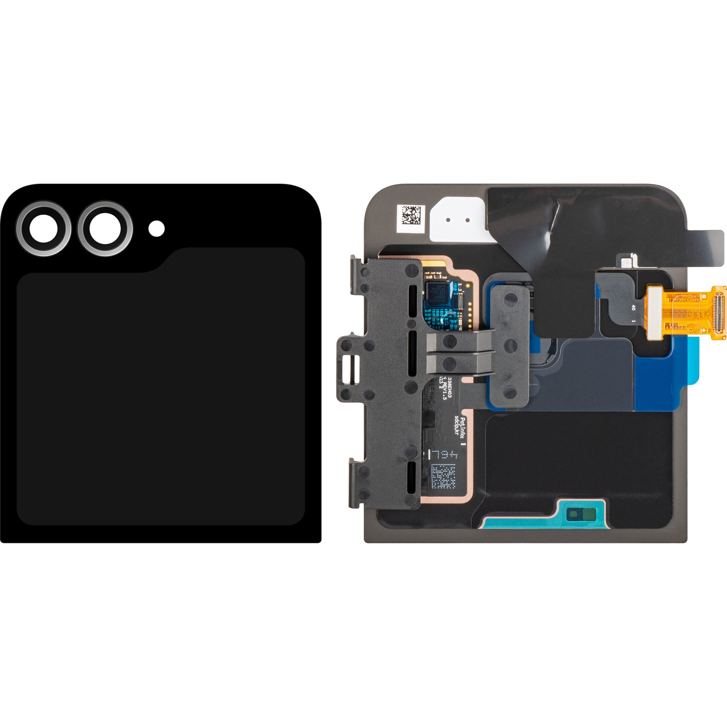 Display mit Touchscreen Samsung Galaxy Z Flip6 F741, Sub Outer, Silber (Silver Shadow), Service Pack GH97-30012A