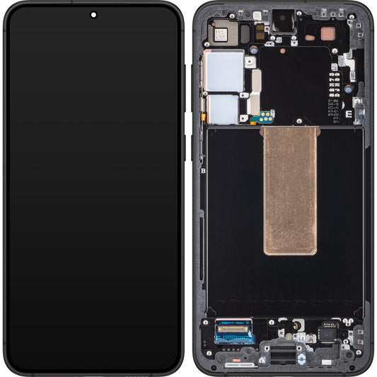 Touchscreen Display Samsung Galaxy S23+ S916, mit Rahmen, Grau (Graphit), Service Pack GH82-30476E