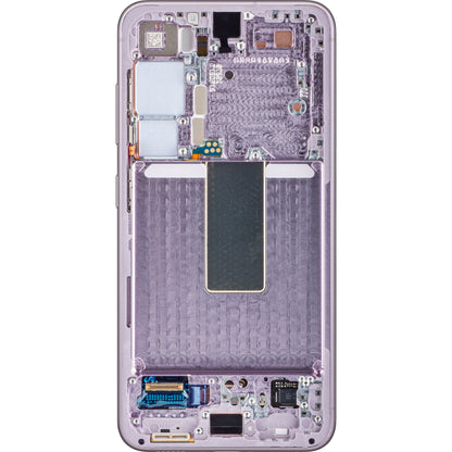 Display with Touchscreen Samsung Galaxy S23 S911, with Frame, Pink (Lavender), Service Pack GH82-30480D