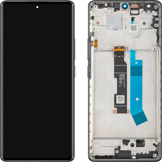 Display mit Touchscreen Xiaomi Redmi Note 14 Pro 4G, mit Rahmen, Schwarz (Midnight Black), Service Pack 560003000O600