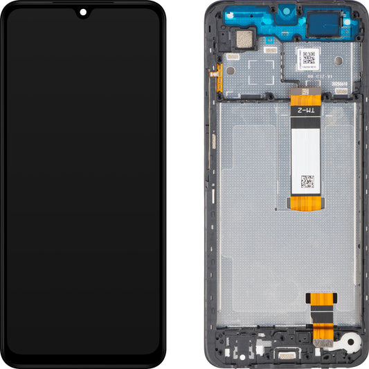 Display mit Touchscreen Xiaomi Poco C71 / Redmi A5 4G, mit Rahmen, Long Flex Version, Schwarz, Service Pack 56000100C3Z00