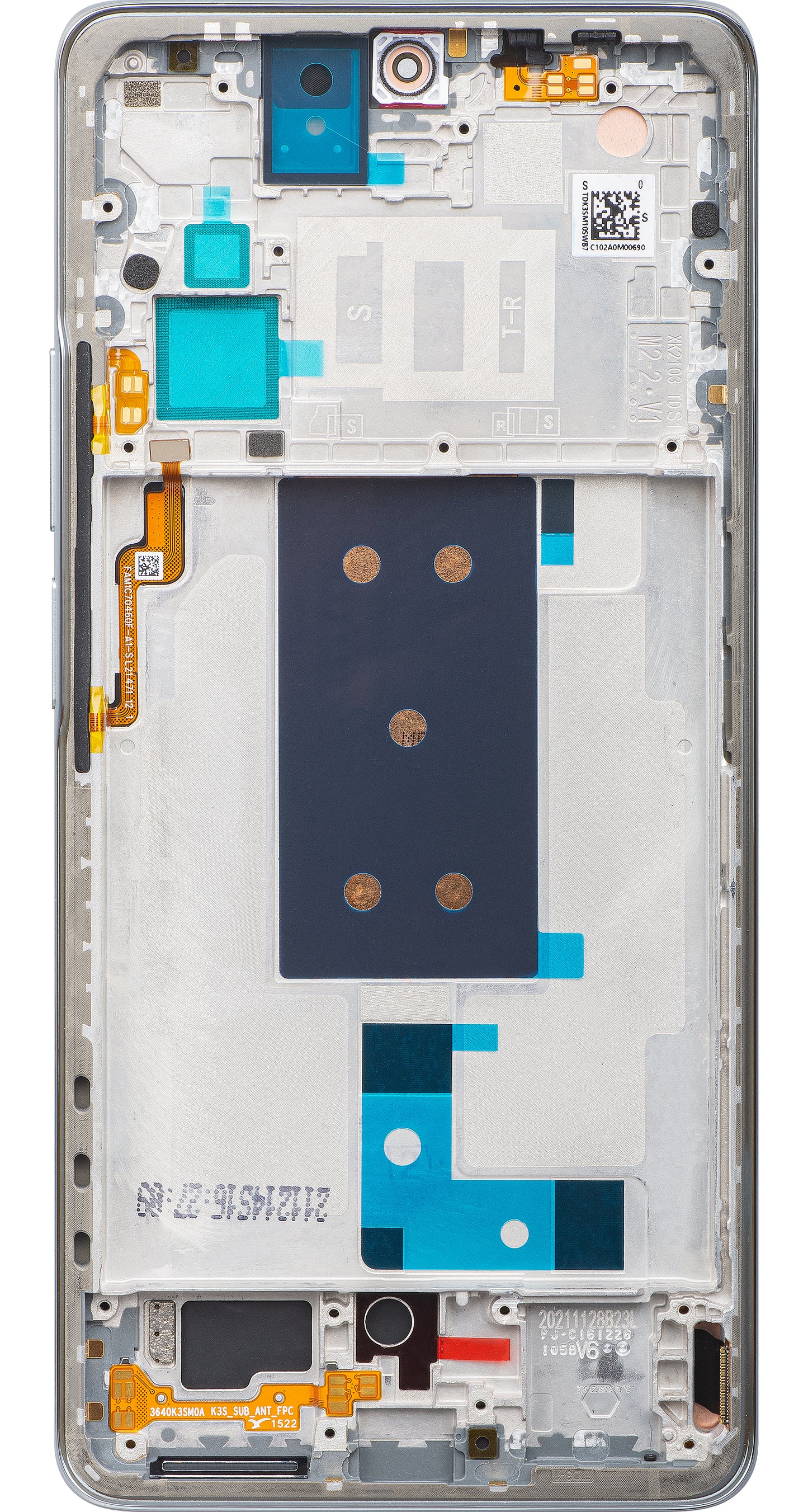 Touchscreen-Display Xiaomi 11T, mit Rahmen, Grau (Meteorite Gray), Swap 560004K11R00