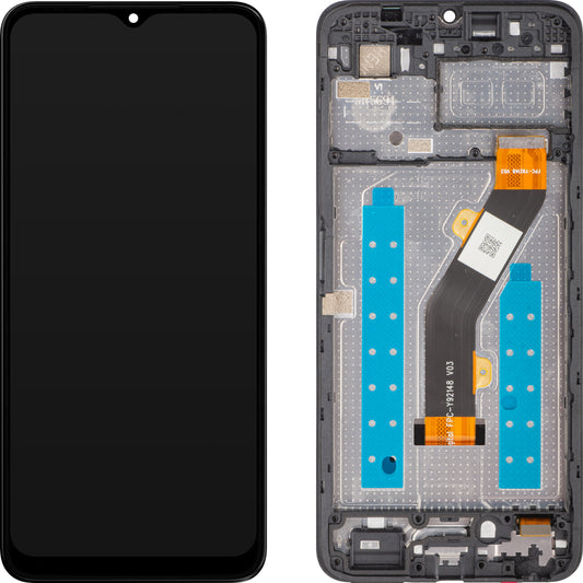 Touchscreen-Display ZTE Blade A35e, mit Rahmen, Schwarz, Service Pack 80800521321