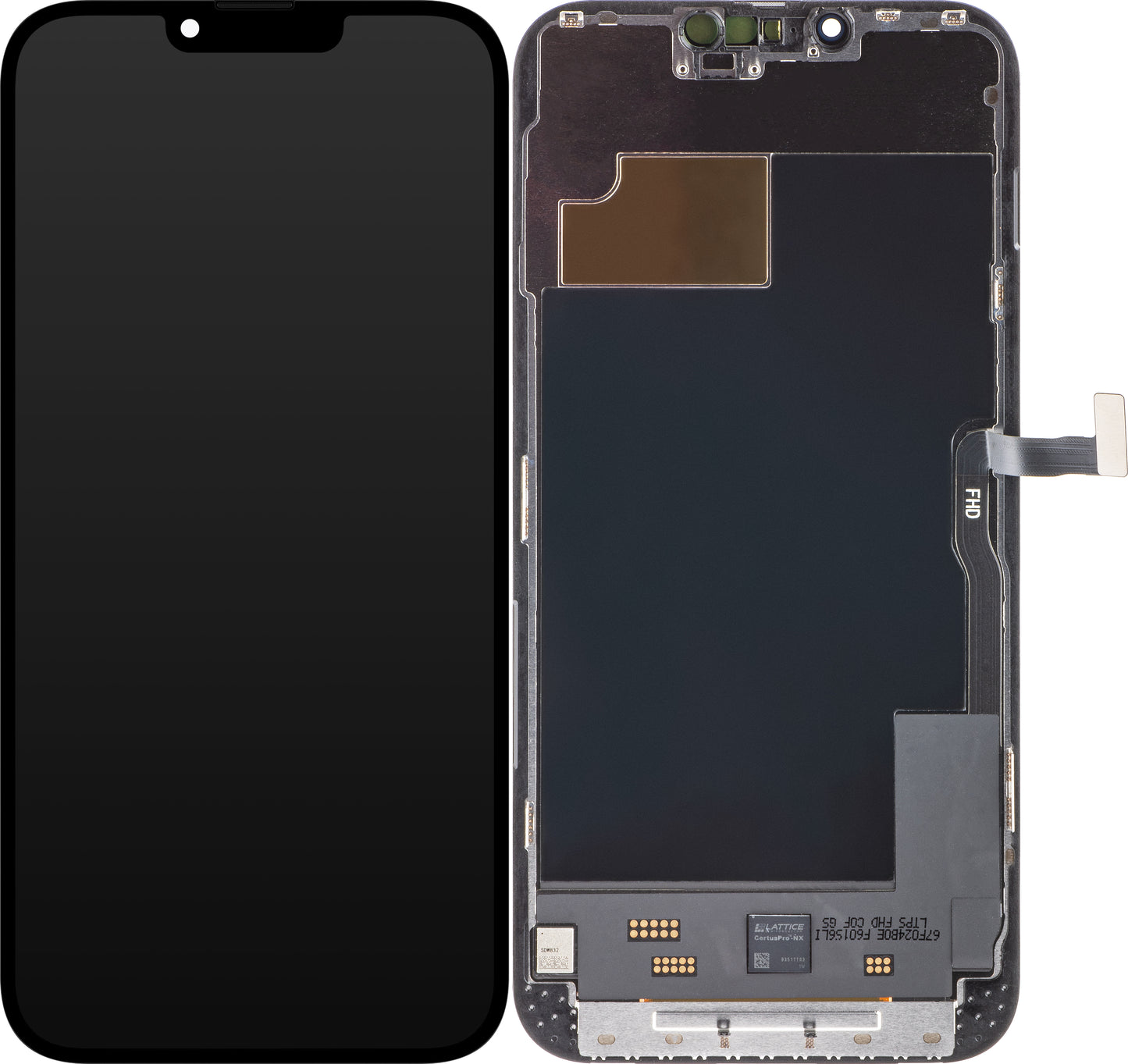 ZY Touchscreen Display for Apple iPhone 13 Pro Max, with Frame, LCD In-Cell IC Movable Version, Black