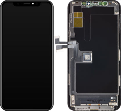 ZY Touchscreen-Display für Apple iPhone 11 Pro, mit Rahmen, In-Cell IC bewegliche LCD-Version, Schwarz