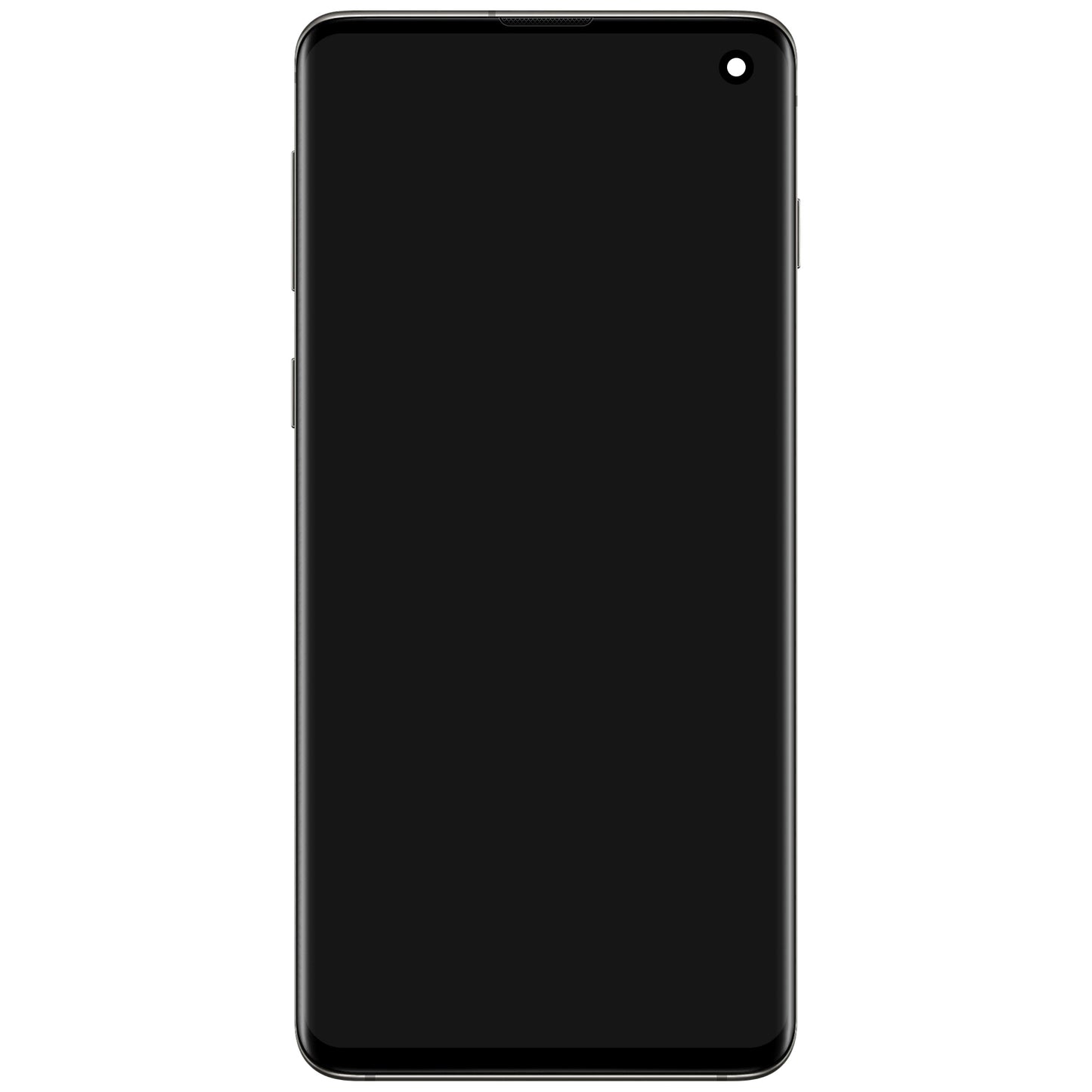 Display mit Touchscreen Samsung Galaxy S10 G973, mit Rahmen, Schwarz (Prism Black), Service Pack GH82-18850A