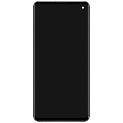 Display mit Touchscreen Samsung Galaxy S10 G973, mit Rahmen, Schwarz (Prism Black), Service Pack GH82-18850A