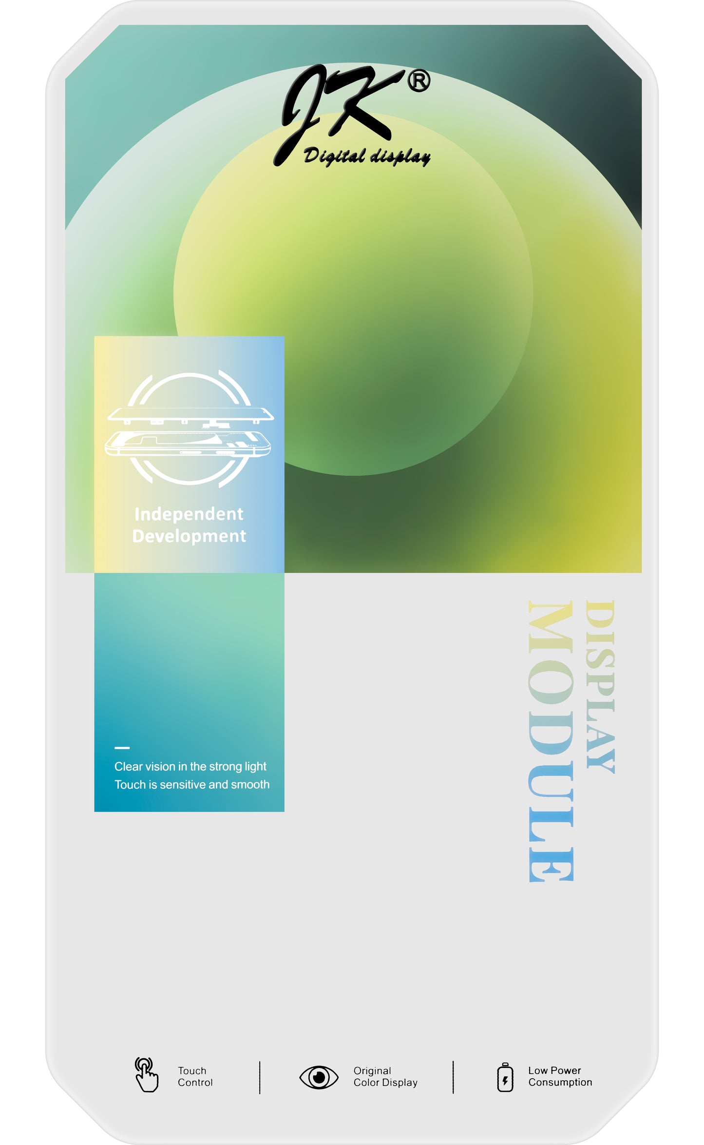 Touchscreen Display JK für Apple iPhone XS, mit Rahmen, In-Cell LCD Version, Schwarz