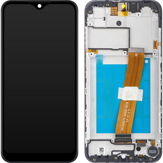 Touchscreen Display Samsung Galaxy A01 A015, with Frame, Non-Europe Version, Black, Service Pack GH81-18597A