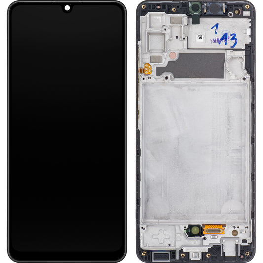 Touchscreen Display Samsung Galaxy A32 A325, mit Rahmen, Schwarz, Service Pack GH82-2555579A