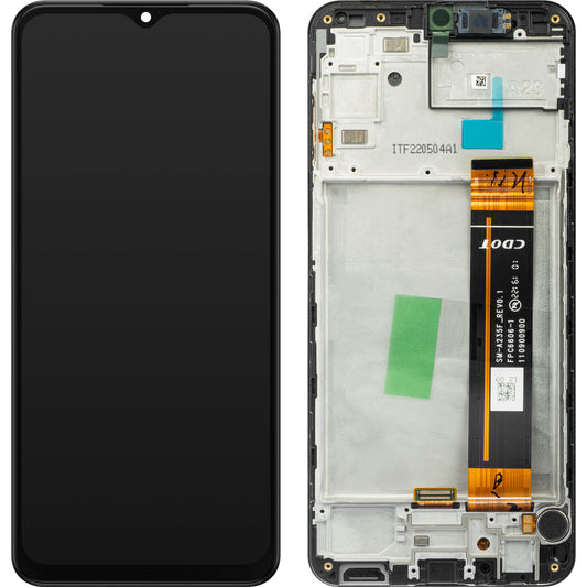 Touchscreen Display Samsung Galaxy A23 A235, mit Rahmen, Schwarz, Service Pack GH82-28563A