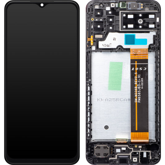 Touchscreen Display Samsung Galaxy A13 A137, with Frame, Black, Service Pack GH82-29228A