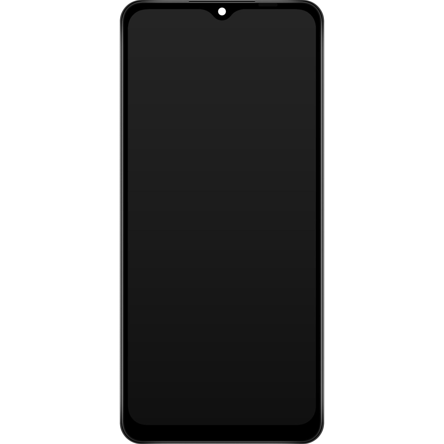 Display with Touchscreen Samsung Galaxy A12 Nacho A127, with Frame, Black, Service Pack GH82-26486A 