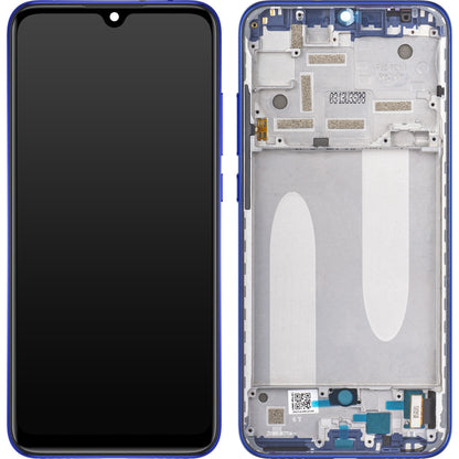 Display mit Touchscreen Xiaomi Mi A3, mit Rahmen, Blau, Service Pack 5610100380B6