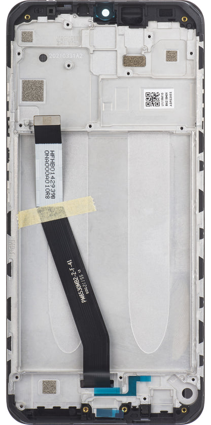 Display mit Touchscreen Xiaomi Redmi 9, mit Rahmen, Schwarz, Service Pack 5600050J1900