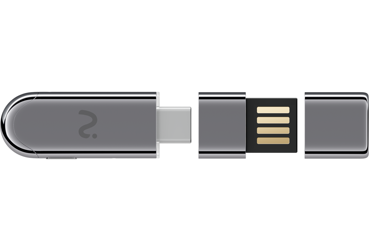 Aufnahme-Dongle / Diktiergerät Viaim NoteKit AI, USB-C / USB-A, Grau