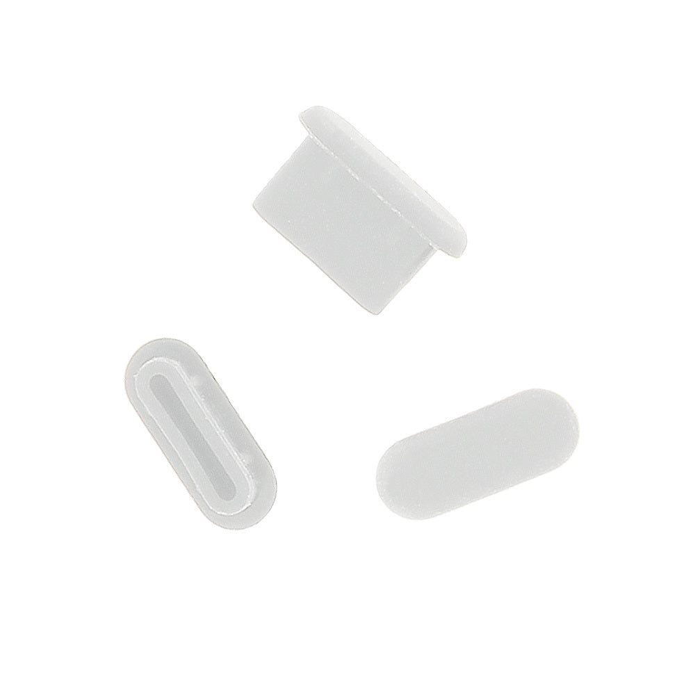 Staubschutzkappe Telefonanschluss OEM, USB-C, 10 Stück Set, Weiß