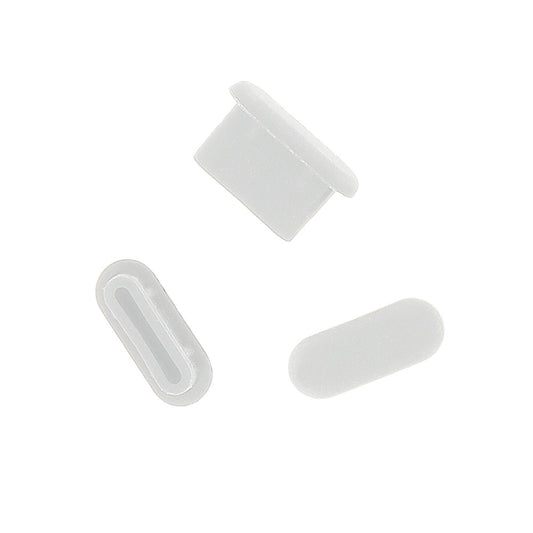 Staubschutzkappe Telefonanschluss OEM, USB-C, 10 Stück Set, Weiß