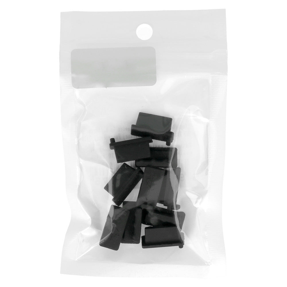 Staubschutzkappe Telefonanschluss OEM, USB-A, 10 Stück Set, Schwarz