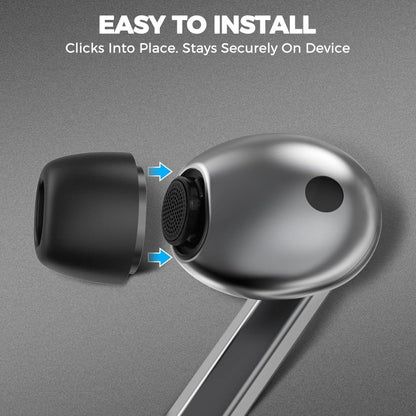 Tech-Protect Ear Tips for Samsung Galaxy Buds3 Pro, Size S / M / L, Black