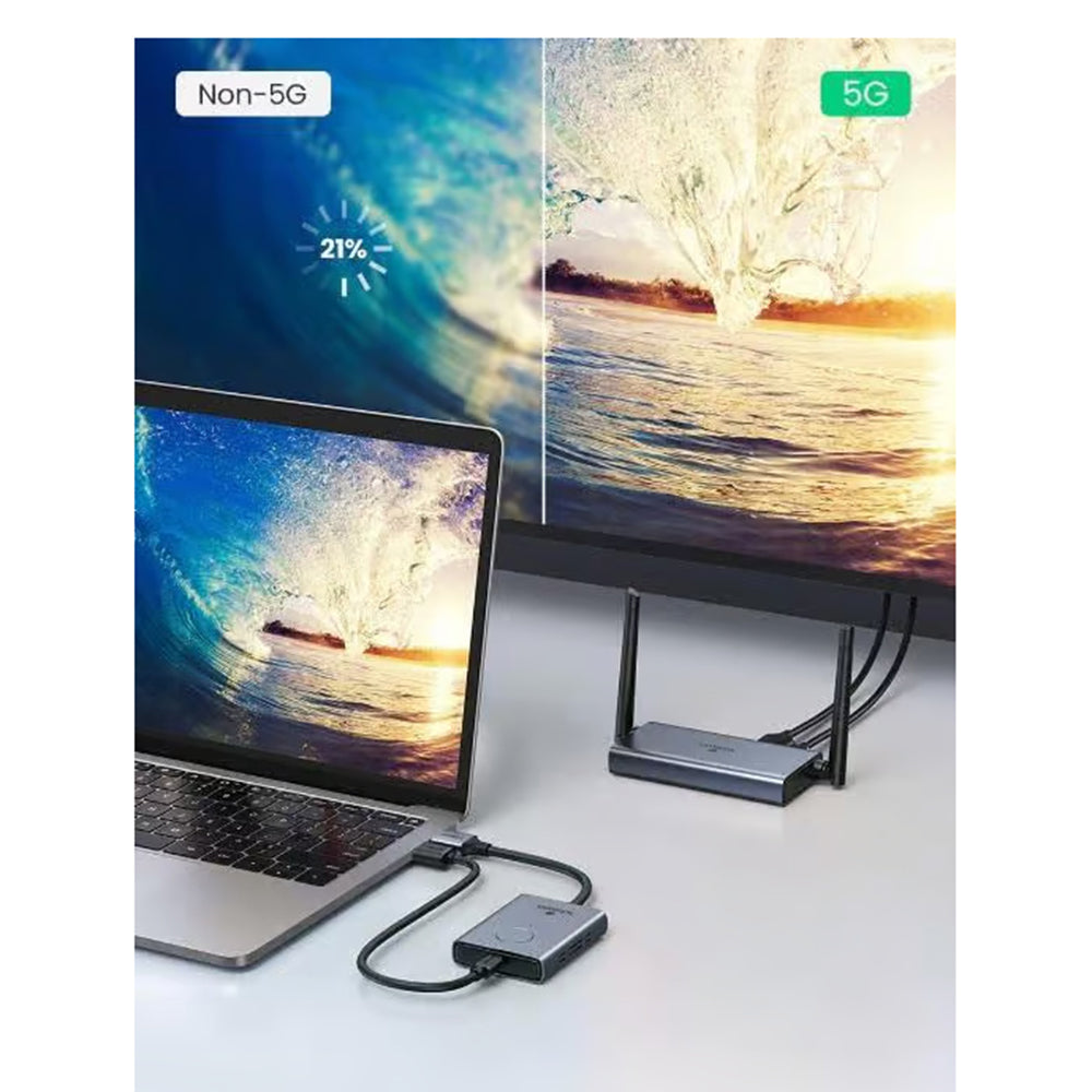 Wireless HDMI Extender UGREEN CM506, 1080P, Grau