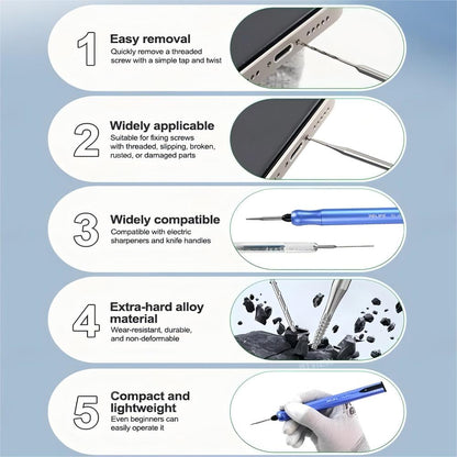 Extractor-Bit Relife TX1 zum Herausdrehen abgebrochener Schrauben, 2in1