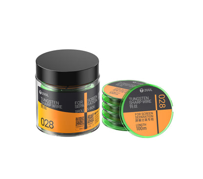 Tungsterdraht 2UUL WS-028, 0,028 mm, 100 m, Set 5 Stück