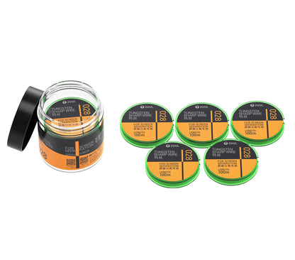 Tungsterdraht 2UUL WS-028, 0,028 mm, 100 m, Set 5 Stück