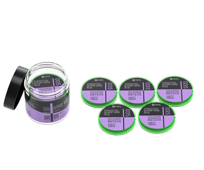Tungsterdraht 2UUL WS-035, 0,035 mm, 100 m, Set 5 Stück