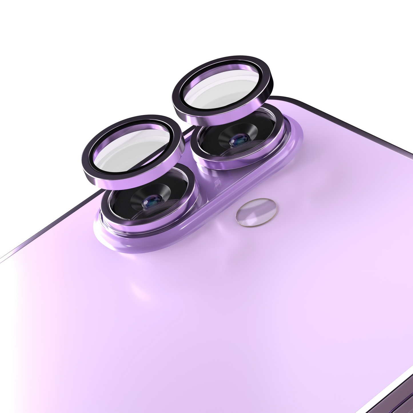 Rückkamera-Schutzfolie Etteri für Apple iPhone 17, gehärtetes Glas, Lila