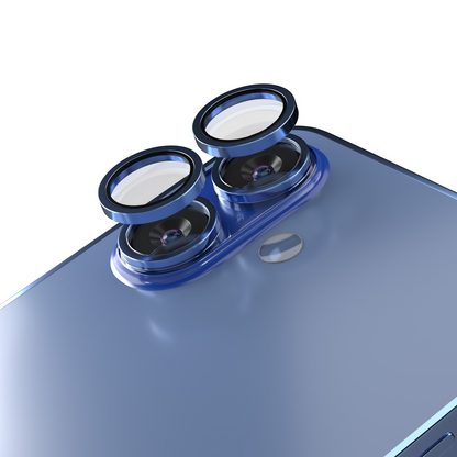 Etteri Rückkamera-Schutzfolie für Apple iPhone 16 Plus / 16, gehärtetes Glas, Blau