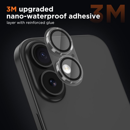 Schutzfolie für die Rückkamera Tech-Protect CamFull Fit+ für Apple iPhone 17, gehärtetes Glas, matt transparent.