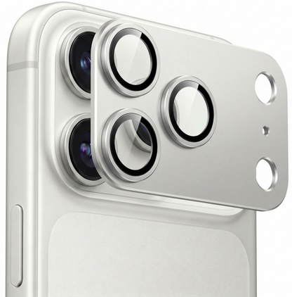 Schutzfolie für die Rückkamera Tech-Protect CamFull Fit+ für Apple iPhone 18 Pro, gehärtetes Glas, silberfarben