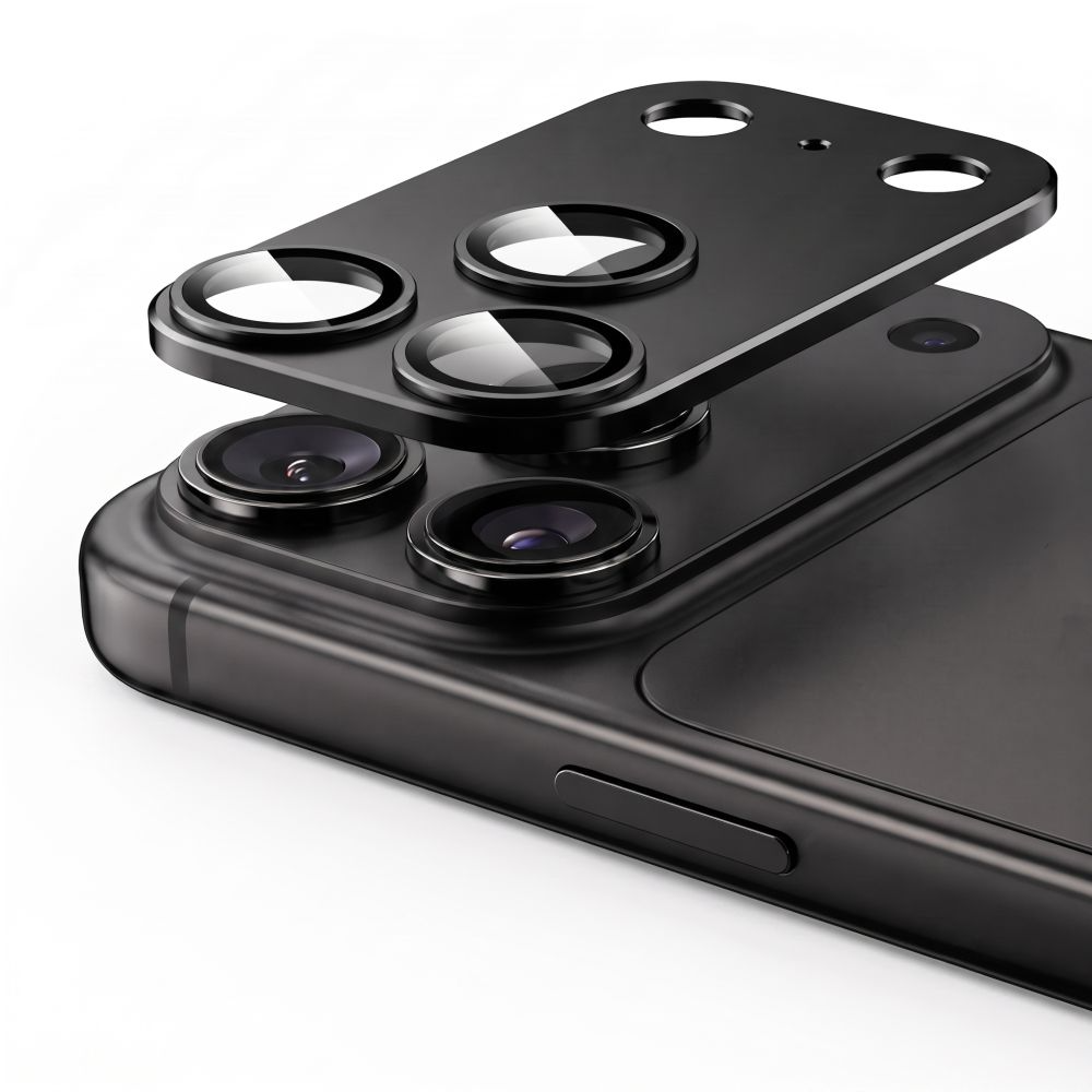 Schutzfolie für die Rückkamera Tech-Protect CamFull Fit+ für Apple iPhone 18 Pro, gehärtetes Glas, schwarz