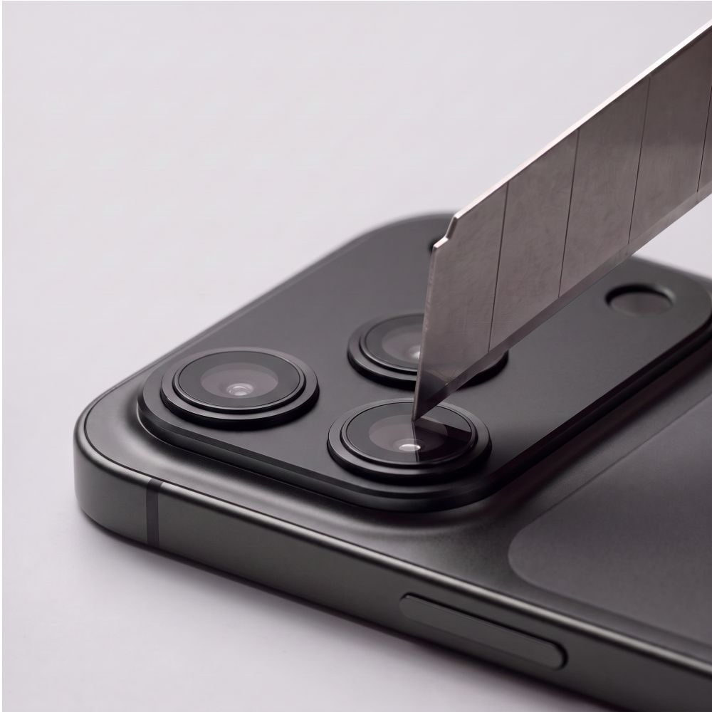 Schutzfolie für die Rückkamera Tech-Protect CamFull Fit+ für Apple iPhone 18 Pro, gehärtetes Glas, schwarz