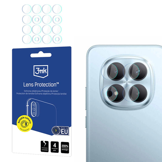 Schutzfolie Rückkamera 3MK Protection für Xiaomi Redmi Note 15 Pro 5G, Flexibles Glas, Set 4 Stück, Transparent