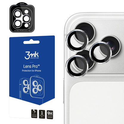 3MK Protection Pro Rückkamera-Schutzfolie für Apple iPhone 18 Pro / 18 Pro Max, Sicherheitsglas, Silber