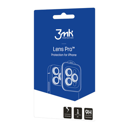 3MK Protection Pro Rückkamera-Schutzfolie für Apple iPhone 18 Pro / 18 Pro Max, Sicherheitsglas, Silber