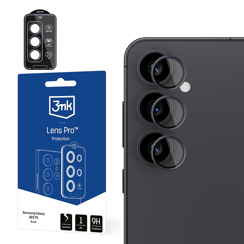 3MK Protection Pro Rückkamera-Schutzfolie für Samsung Galaxy S25 S931, gehärtetes Glas, transparent