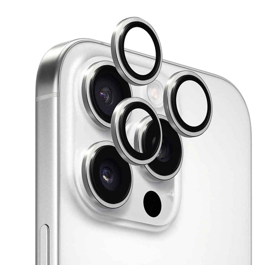 Anank AR Rückkamera-Schutzfolie für Apple iPhone 16 Pro Max / 16 Pro, gehärtetes Glas, silberfarben