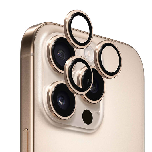 Anank AR Rückkamera-Schutzfolie für Apple iPhone 16 Pro Max / 16 Pro, gehärtetes Glas, goldfarben