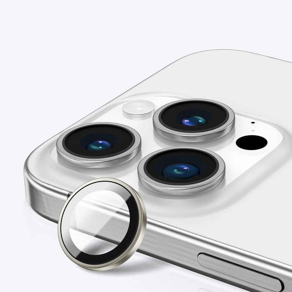 Schutzfolie Anank AR für die Rückkamera des Apple iPhone 17 Pro Max / 17 Pro, gehärtetes Glas, Silberfarben