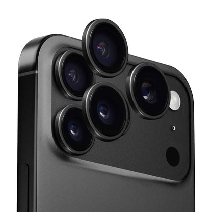 Schutzfolie Anank AR für die Rückkamera des Apple iPhone 17 Pro Max / 17 Pro, gehärtetes Glas, Schwarz