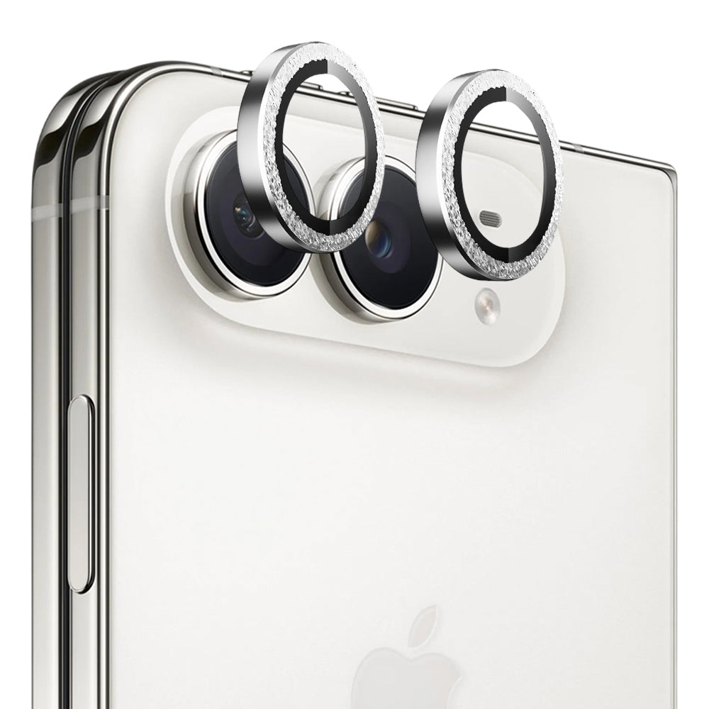 Blueo Diamond Schutzfolie für die Rückkamera für Apple iPhone Duo, gehärtetes Glas, Silberfarben